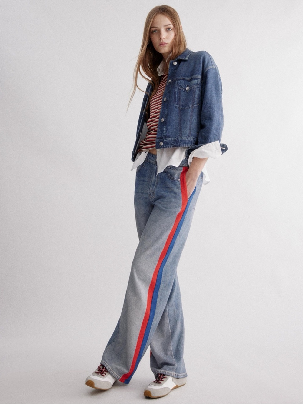 rag & bone | Miramar Faux Jean Pull-On Track Pant, S - Picture 2 of 13